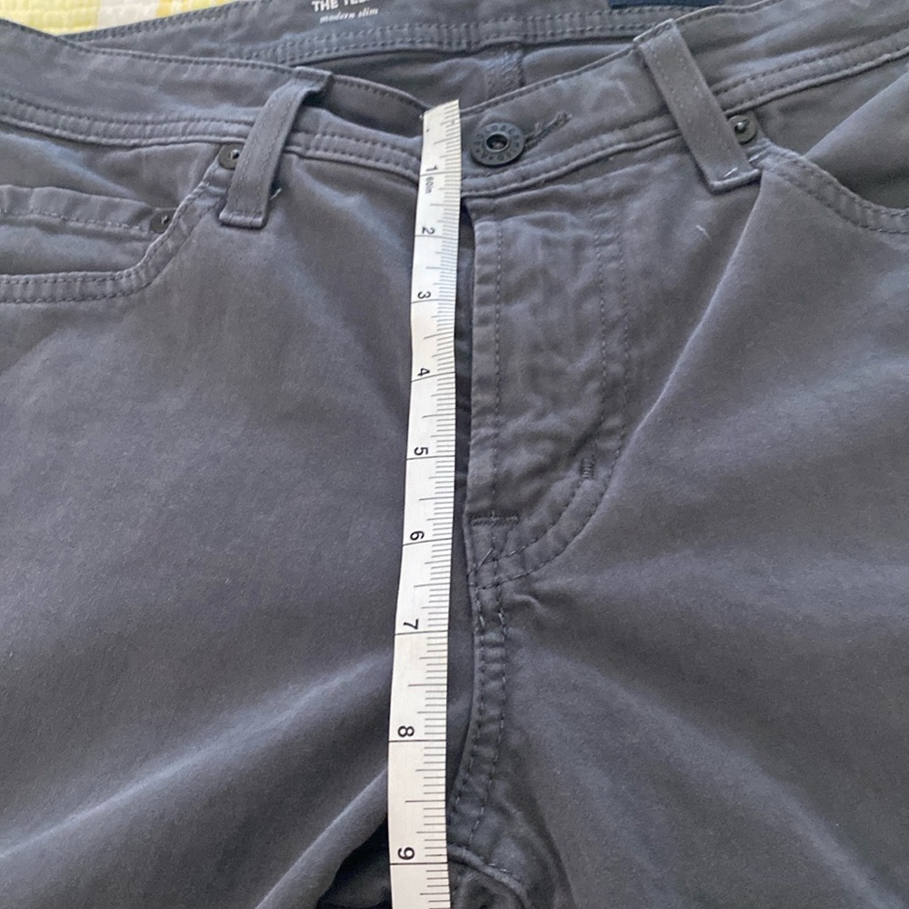 AG ADRIANO GOLDSCHMIED The Tellis Modern Slim Textured Gray Pants Jeans 29x32